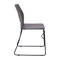 Emma and Oliver Arcana Series Heavy Duty 660 lb. Capacity Ergonomic Polypropylene Stack Chair with Perforated Back and Steel Sled Base
